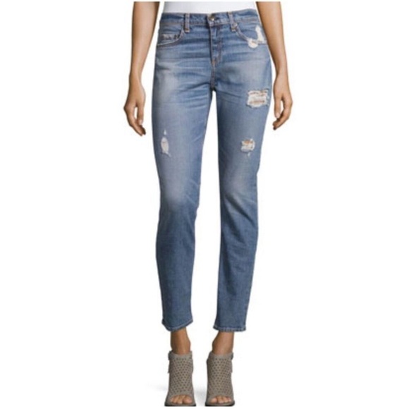 Rag & Bone Dre Distressed Jeans in Atwater Wash Size 28 - Picture 1 of 16
